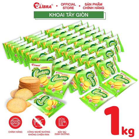 Mua Bánh cracker khoai tây LIBRA đồ ăn vặt dinh dưỡng healthy snack