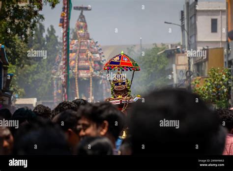 Chennai Tamil Nadu India March Annual Car Festival And