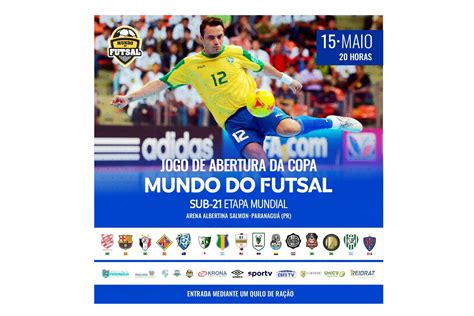 estrelas internacionais Paranaguá recebe Copa Mundo do Futsal