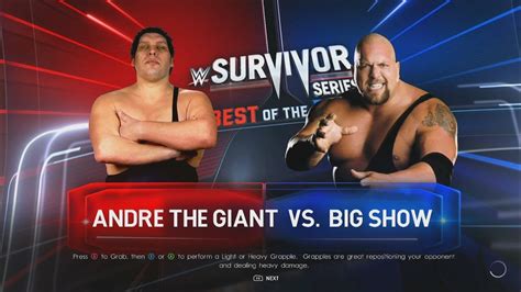 Wwe 2k22 Andre The Giant Vs The Big Show Youtube