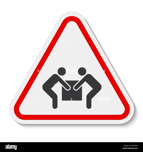 Symbol Two Person Lift Sign Isolate On White Background Vector