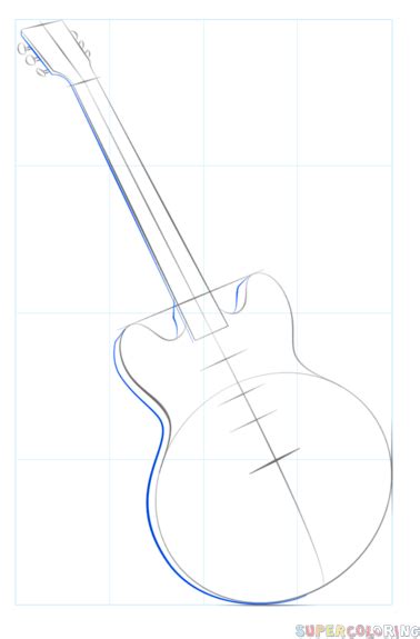 How To Draw An Electric Guitar Step By Step Drawing Tutorials