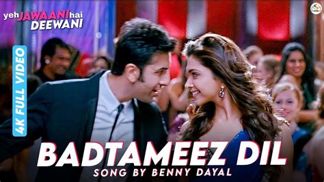 Badtameez Dil - 4K Video | Yeh Jawaani Hai Deewani | PRITAM | Ranbir ...