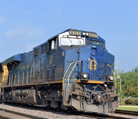 A Norfolk Southern Railway Heritage Locomotive Painted For The Former