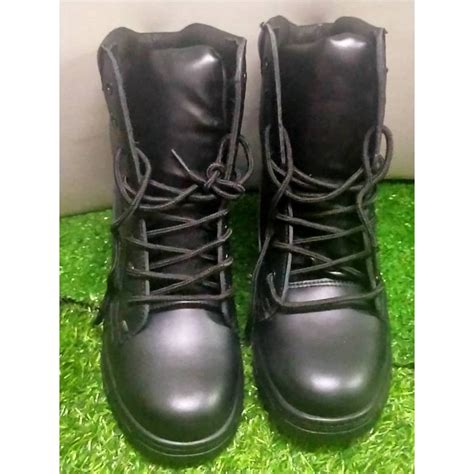 Kasut Spike Boot Taktikal Atm Combat Boot All Leather Cbal Tentera