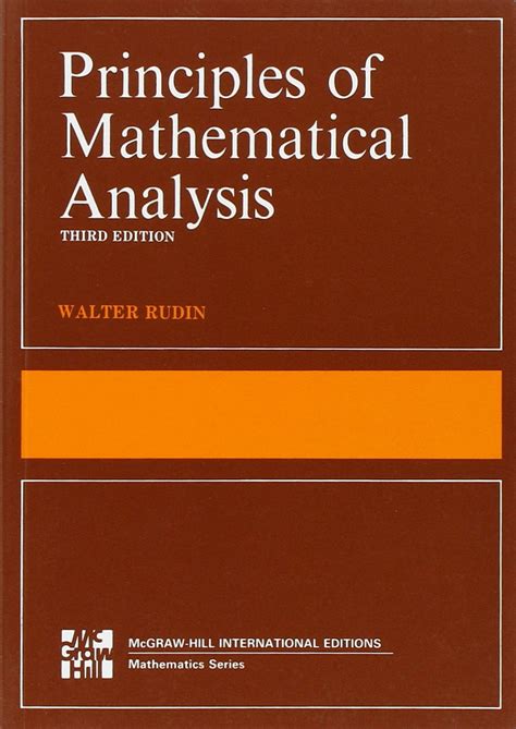 Principles Of Mathematical Analysis Intl Ed Rudin Walter 9780070856134 Books