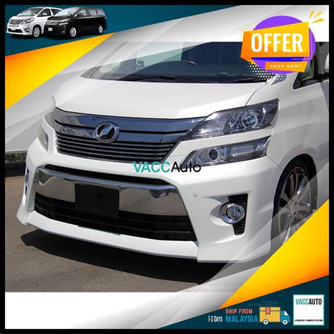 Toyota Vellfire Front Bumper Chrome Plater Cover AH20 ANH20 2008 2015