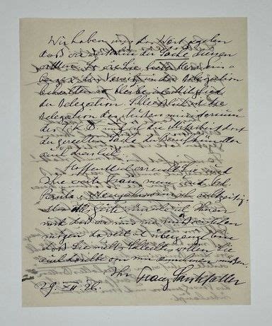 Eigenh Brief M Unterschrift Von Santifaller Franz Sterr