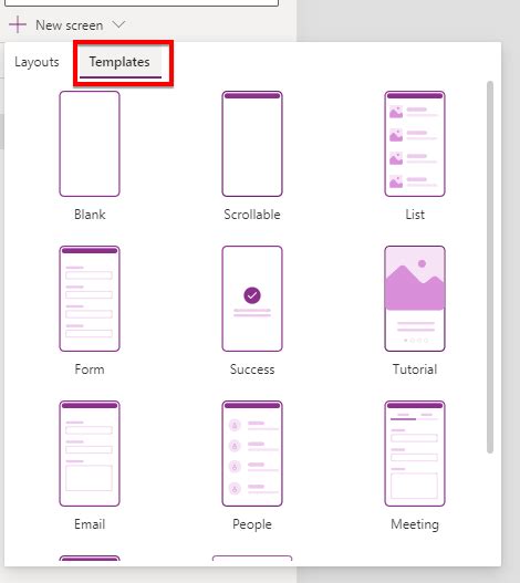 Understanding Screens And Screen Templates In PowerApps