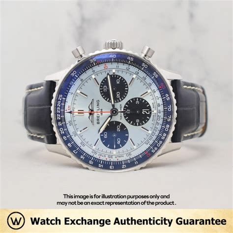 Breitling Navitimer B Chronograph Leather Ab C P Ice Blue