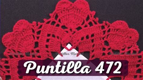 Puntilla 472 CORAZONES Puntillas Maribel Crochet Edging