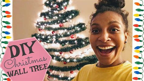 Diy Wall Christmas Tree Vlogmas Day 24 Youtube