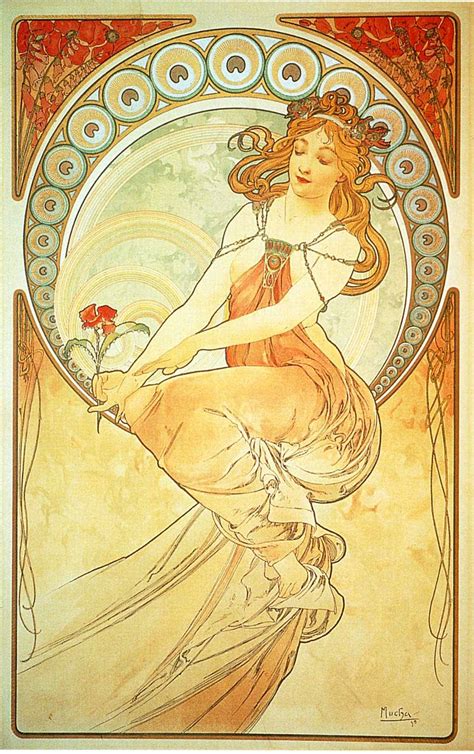 Souvent Me Souvient The Muses By Alphonse Mucha Dance Painting