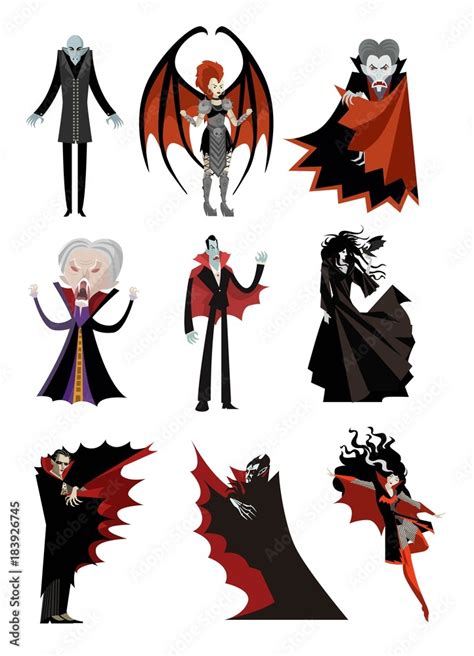 vampire characters collection Stock Vector | Adobe Stock