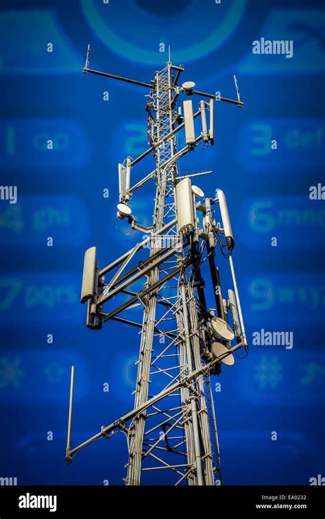 Pylon Telecommunications Tower Antenna Hi Res Stock Photography And