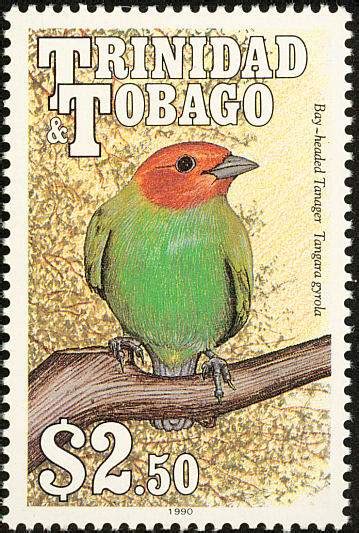 Jigsaw Puzzle Postage Stamp Tanager Trinidad And Tobago