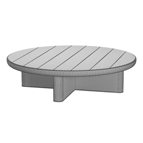 Cala Centre Table Teak 135 Kettal 3D Model CGTrader