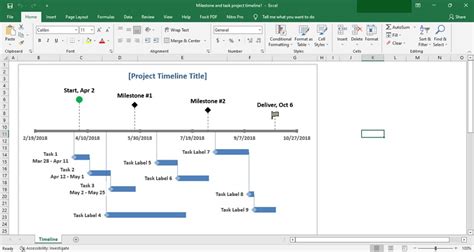 How To Create Timeline In Excel Sheet Printable Templates Your Go To