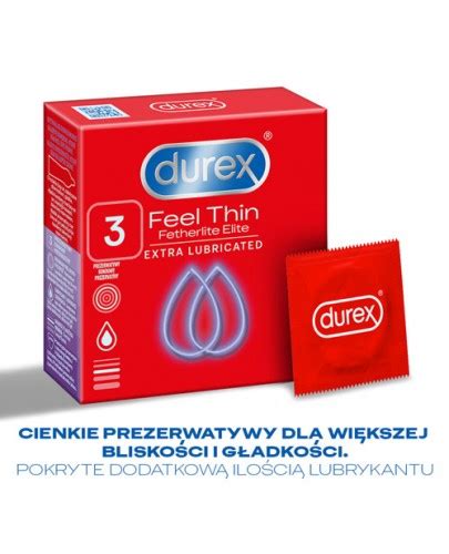 Durex Feel Thin Fetherlite Elite Prezerwatywy Sztuki Cena Opinie