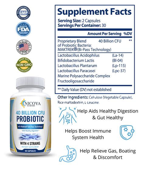 Immune Defense Probiotic Vitamin Supplement Nicoya Nutrition