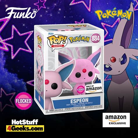 2023 NEW Pokémon - Espeon (Flocked) Funko Pop! Exclusive