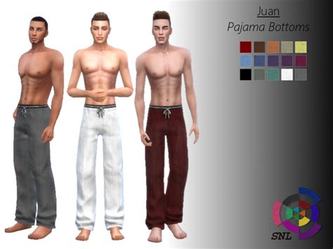 The Sims Resource Juan Pajama Bottoms