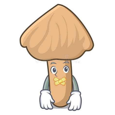 Desenhos Animados Silenciosos Da Mascote Do Cogumelo Do Inocybe