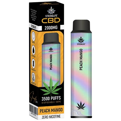 Peach Mango Disposable Cbd Vape Stronglife