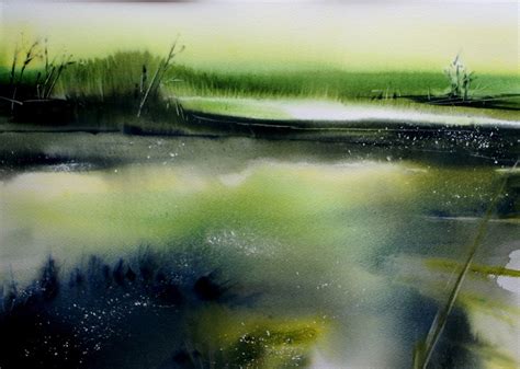 Abstract Watercolor Landscape Paintings at PaintingValley.com | Explore ...