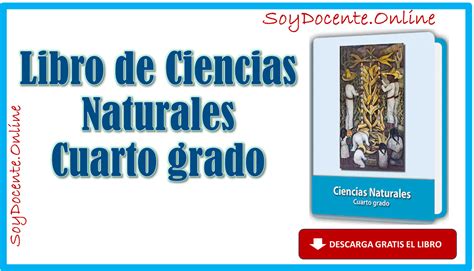 Libro De Ciencias Naturales Cuarto Grado De Primaria Por La Sep Distribuido Por La Conaliteg