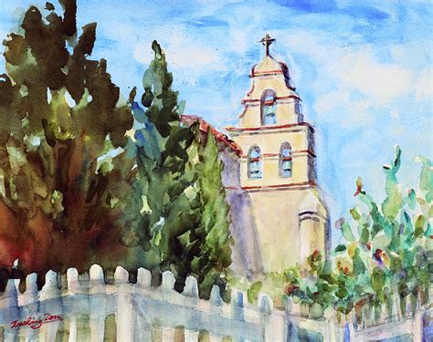 The Historic Spanish Mission San Juan Bautista II California Painting ...