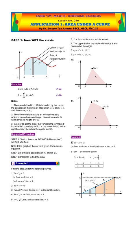 area   curve case  integral calculus civil engineering engg