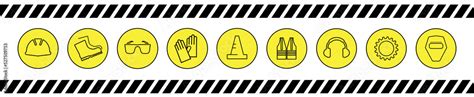 work safety sign Stock Vector | Adobe Stock