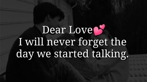 I Will Never Forget The Day We Started Talking ️ A Special Message For Your Partner💕 Love