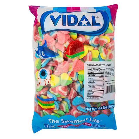 Vidal Assorted Heart Gummies 2kg Candy Funhouse Us