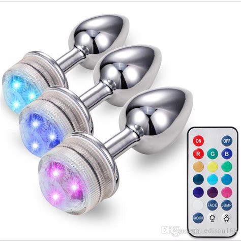 Plug Anal Tamanho P LED RGB e Controle Mil Delírios Sex Shop Entrega rápida e discreta