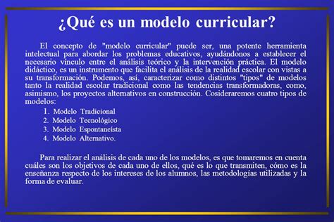 Modelos Curriculares Ppt Video Online Descargar