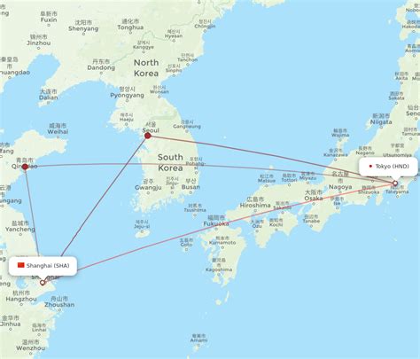 Flights From Tokyo To Shanghai HND To SHA Flight Routes