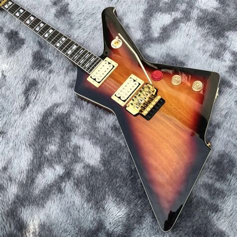 Guitarra Eléctrica personalizada Sunburst sistema de trémolo dúplex