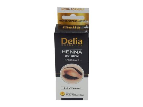 DELIA HENNA DO BRWI KREMOWA CZARNA OLEJ ARGANOWY 6904006109 Allegro Pl