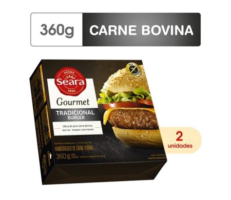 Hambúrguer Tradicional Seara Gourmet 360g