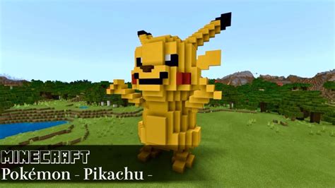 I Made A Pikachu With Minecraft How To Make Pokemon Pikachu Youtube