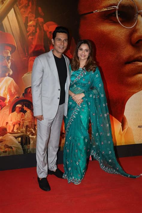 Swatantrya Veer Sawarkar Premiere Randeep Hooda Wife Lin Laishram Hugs