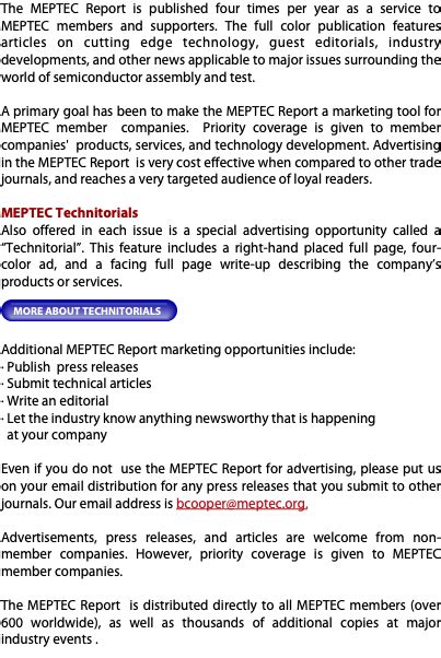 MEPTEC REPORT