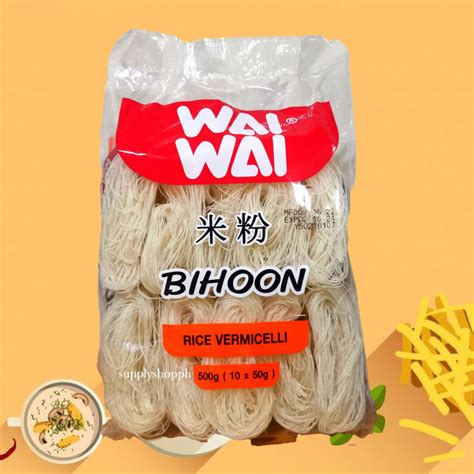 Wai Wai Bihoon Rice Vermicelli 500 G 10 X 50 G Lazada Ph