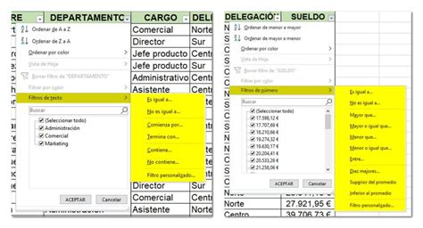 Cómo filtrar datos en Excel Digitalizatec