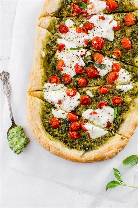 Kale Pesto Pizza The Almond Eater