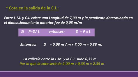 Desagües Cloacales Cálculo De La Pendientepdf