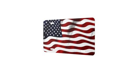 American Flag License Plate | Zazzle