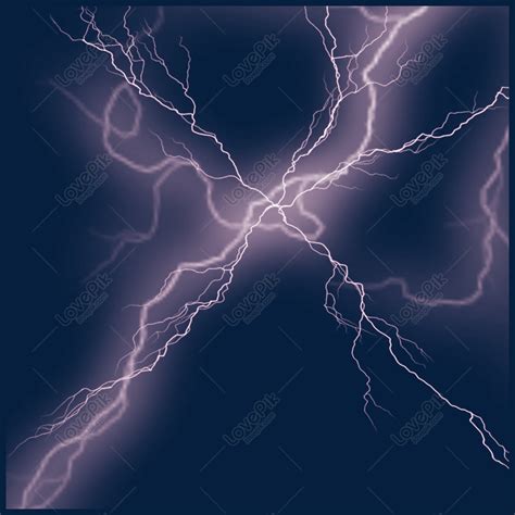Grey Lightning Lightning Element Lightning Cool Beam Png Image Image